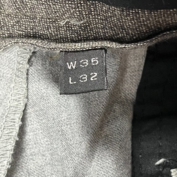 J. Crew Bowery Pants Gray Slim Straight 100% Cotton Mens Size 35x32 Style 90312 - Picture 4 of 7